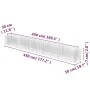 Arriate de gaviones de acero 450x50x50 cm de vidaXL, Maceteros y jardineras - Ref: Foro24-143565, Precio: 120,98 €, Descuento: %
