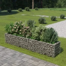 Gabionenbett aus Stahl 270x50x50 cm von vidaXL, Töpfe und Pflanzgefäße - Ref: Foro24-143563, Preis: 71,23 €, Rabatt: %