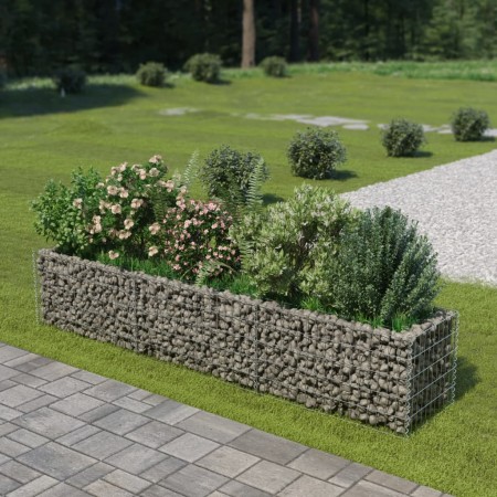 Gabionenbett aus Stahl 270x50x50 cm von vidaXL, Töpfe und Pflanzgefäße - Ref: Foro24-143563, Preis: 74,75 €, Rabatt: %