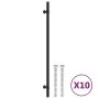 Tiradores para armarios 10 uds acero inoxidable negro 320 mm de , Pomos y picaportes de armarios - Ref: Foro24-3203713, Preci...