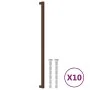 Tiradores para armarios 10 uds acero inoxidable bronce 480 mm de , Pomos y picaportes de armarios - Ref: Foro24-3203682, Prec...