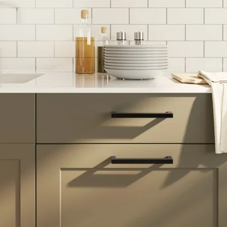 Cabinet handles 20 pcs black stainless steel 160 mm by , Cabinet knobs and handles - Ref: Foro24-3203654, Price: 37,79 €, Dis...