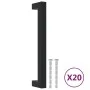 Cabinet handles 20 pcs black stainless steel 160 mm by , Cabinet knobs and handles - Ref: Foro24-3203654, Price: 37,79 €, Dis...