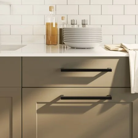 Cabinet handles 20 pcs black stainless steel 224 mm by , Cabinet knobs and handles - Ref: Foro24-3203656, Price: 50,66 €, Dis...