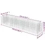 Gabionenbett aus Stahl 270x50x50 cm von vidaXL, Töpfe und Pflanzgefäße - Ref: Foro24-143563, Preis: 71,14 €, Rabatt: %
