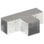 Conector de postes en forma de T metal galvanizado 91x91 mm en Postes de cerca | Comprar online en Foro24
