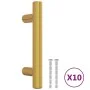 Schrankgriffe 10 Stück Edelstahl goldfarben 64 mm von , Schrankknöpfe und Griffe - Ref: Foro24-155356, Preis: 15,73 €, Rabatt: %
