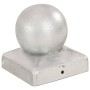 Tapas para postes 6 uds metal galvanizado globo final 71x71 mm en Accesorios para rejas y vallas | Comprar online en Foro24