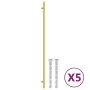 Tiradores para armarios 5 uds acero inoxidable dorado 480 mm by , Cabinet knobs and handles - Ref: Foro24-155363, Price: 34,3...