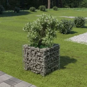 Arriate de gaviones de acero 50x50x50 cm de vidaXL, Maceteros y jardineras - Ref: Foro24-143570, Precio: 34,67 €, Descuento: %