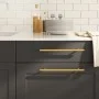Schrankgriffe 5 Stück goldfarbener Edelstahl 224 mm von , Schrankknöpfe und Griffe - Ref: Foro24-155361, Preis: 25,87 €, Raba...