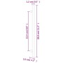 Tiradores para armarios 5 uds acero inoxidable bronce 224 mm