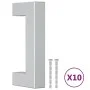 Tiradores para armarios 10 uds acero inoxidable plateado 64 mm de , Pomos y picaportes de armarios - Ref: Foro24-155380, Prec...