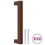 Tiradores para armarios 10 uds acero inoxidable bronce 128 mm by , Cabinet knobs and handles - Ref: Foro24-155406, Price: 23,...