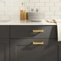Schrankgriffe 10 Stück aus goldfarbenem Edelstahl 96 mm von , Schrankknöpfe und Griffe - Ref: Foro24-155389, Preis: 20,86 €, ...