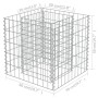 Gabionenbett aus Stahl 50x50x50 cm von vidaXL, Töpfe und Pflanzgefäße - Ref: Foro24-143570, Preis: 36,95 €, Rabatt: %