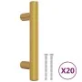 Schrankgriffe 20 Stück Edelstahl Gold 64 mm von , Schrankknöpfe und Griffe - Ref: Foro24-3203595, Preis: 22,36 €, Rabatt: %