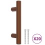 Tiradores para armarios 20 uds acero inoxidable bronce 64 mm de , Pomos y picaportes de armarios - Ref: Foro24-3203611, Preci...