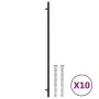 Tiradores para armarios 10 uds acero inoxidable negro 480 mm de , Pomos y picaportes de armarios - Ref: Foro24-3203630, Preci...