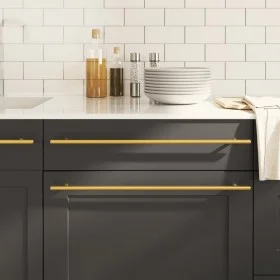 Tiradores para armarios 10 uds acero inoxidable dorado 480 mm by , Cabinet knobs and handles - Ref: Foro24-3203626, Price: 42...
