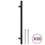 Tiradores para armarios 20 uds acero inoxidable negro 192 mm by , Cabinet knobs and handles - Ref: Foro24-3203607, Price: 24,...