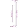 Tiradores para armarios 20 uds acero inoxidable negro 192 mm by , Cabinet knobs and handles - Ref: Foro24-3203607, Price: 22,...
