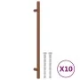 Tiradores para armarios 10 uds acero inoxidable bronce 224 mm by , Cabinet knobs and handles - Ref: Foro24-3203632, Price: 20...