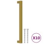 Schrankgriffe 10 Stück Edelstahl goldfarben 224 mm von , Schrankknöpfe und Griffe - Ref: Foro24-3203672, Preis: 28,00 €, Raba...