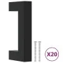 Schrankgriffe 20 Stück Edelstahl Schwarz 64 mm von , Schrankknöpfe und Griffe - Ref: Foro24-3203651, Preis: 37,84 €, Rabatt: %