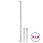 Tiradores para armarios 10 uds acero inoxidable plateado 480 mm de , Pomos y picaportes de armarios - Ref: Foro24-3203670, Pr...