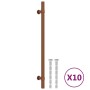 Tiradores para armarios 10 uds acero inoxidable bronce 224 mm de , Pomos y picaportes de armarios - Ref: Foro24-3203716, Prec...
