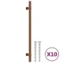 Tiradores para armarios 10 uds acero inoxidable bronce 224 mm de , Pomos y picaportes de armarios - Ref: Foro24-3203716, Prec...