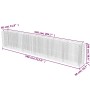 Gabionenbett aus Stahl 540x50x100 cm von vidaXL, Töpfe und Pflanzgefäße - Ref: Foro24-143566, Preis: 246,76 €, Rabatt: %