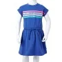Kinderkleid mit kobaltblauem Kordelzug 128 von , Kinderkleider - Ref: Foro24-11122, Preis: 11,97 €, Rabatt: %