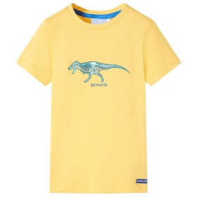 Camiseta infantil ocre claro 104