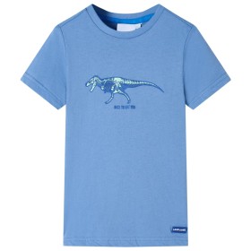 Mittelblaues Kinder-T-Shirt 104 von , Kinder-T-Shirts - Ref: Foro24-11740, Preis: 8,28 €, Rabatt: %
