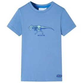 Mittelblaues Kinder-T-Shirt 128 von , Kinder-T-Shirts - Ref: Foro24-11742, Preis: 8,19 €, Rabatt: %