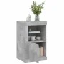 Bedside table with 2 LED lights, made of gray concrete engineered wood. by , Lockers and storage cabinets - Ref: Foro24-83663...