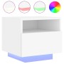 Nachttisch mit weißen LED-Leuchten 40x39x37 cm von , Nachttische - Ref: Foro24-836798, Preis: 50,06 €, Rabatt: %