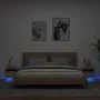 Bedside tables with LED lights 2 units Sonoma oak 40x39x37 cm by , Nightstands - Ref: Foro24-836803, Price: 71,14 €, Discount: %