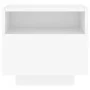 Mesita de noche con luces LED blanco 40x39x37 cm de , Mesitas de noche - Ref: Foro24-836798, Precio: 51,81 €, Descuento: %