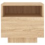 Nachttische mit LED-Leuchten 2 Stück Sonoma Eiche 40x39x37 cm von , Nachttische - Ref: Foro24-836803, Preis: 71,29 €, Rabatt: %