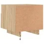 Bedside tables with LED lights 2 units Sonoma oak 40x39x37 cm by , Nightstands - Ref: Foro24-836803, Price: 71,14 €, Discount: %