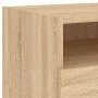 Bedside tables with LED lights 2 units Sonoma oak 40x39x37 cm by , Nightstands - Ref: Foro24-836803, Price: 71,14 €, Discount: %