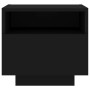 Bedside tables with LED lights, 2 units, black, 40x39x37 cm by , Nightstands - Ref: Foro24-836801, Price: 88,04 €, Discount: %
