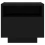 Bedside tables with LED lights, 2 units, black, 40x39x37 cm by , Nightstands - Ref: Foro24-836801, Price: 85,21 €, Discount: %
