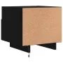 Bedside tables with LED lights, 2 units, black, 40x39x37 cm by , Nightstands - Ref: Foro24-836801, Price: 85,21 €, Discount: %