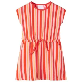 Kinderkleid mit rosa und roter Kordel 116 von , Kinderkleider - Ref: Foro24-11356, Preis: 11,29 €, Rabatt: %