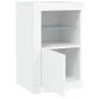 Armarios auxiliares luces LED 2 uds madera de ingeniería blanco by , Lockers and storage cabinets - Ref: Foro24-836631, Price...