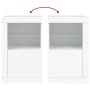 Armarios auxiliares luces LED 2 uds madera de ingeniería blanco by , Lockers and storage cabinets - Ref: Foro24-836631, Price...